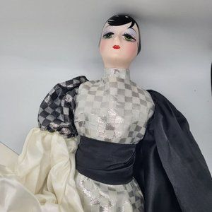 Vintage Porcelain 1960s Style Flapper Girl Heritage Doll